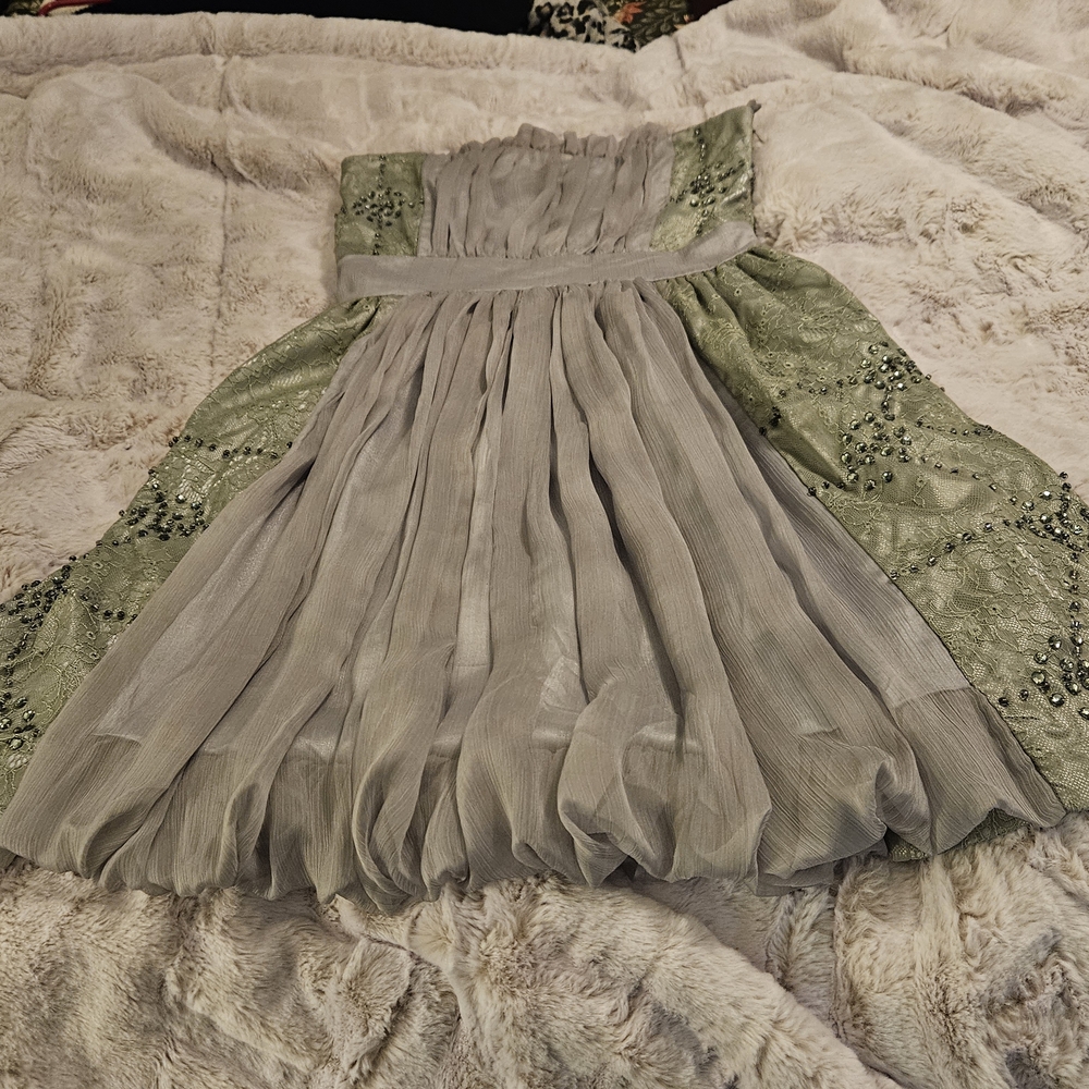 Ryu Silk Gray Mini Dress